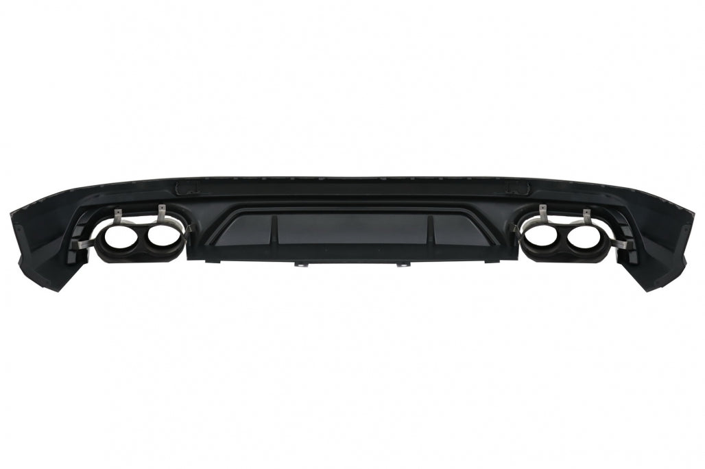 Rear Bumper Diffuser Double Outlet with Exhaust Tips for Audi Q5 FY S-Line (2018–2020)