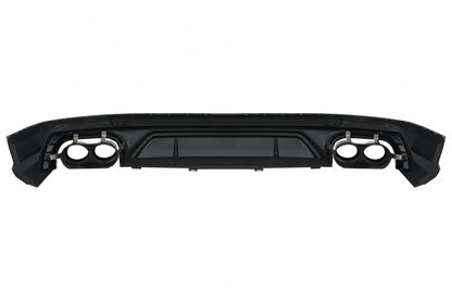 Rear Bumper Diffuser Double Outlet with Exhaust Tips for Audi Q5 FY S-Line (2018–2020)