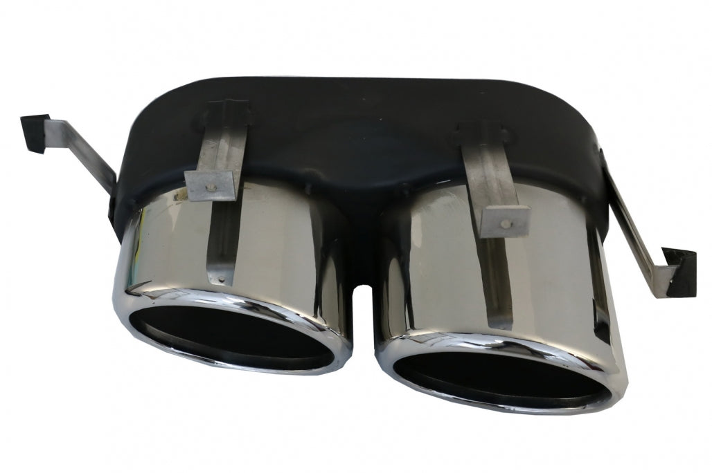 Rear Bumper Diffuser Double Outlet with Exhaust Tips for Audi Q5 FY S-Line (2018–2020)