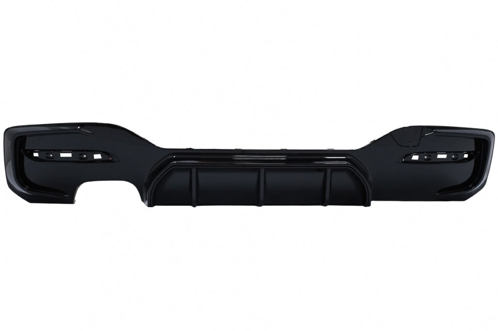 Rear Bumper Diffuser Left Double Outlet M Sport Design Piano Black for BMW 1 Series F20 F21 LCI Hatchback (2015–2019)