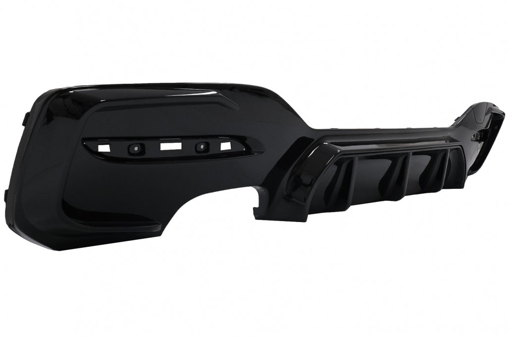 Rear Bumper Diffuser Left Double Outlet M Sport Design Piano Black for BMW 1 Series F20 F21 LCI Hatchback (2015–2019)