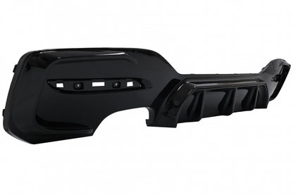 Rear Bumper Diffuser Left Double Outlet M Sport Design Piano Black for BMW 1 Series F20 F21 LCI Hatchback (2015–2019)