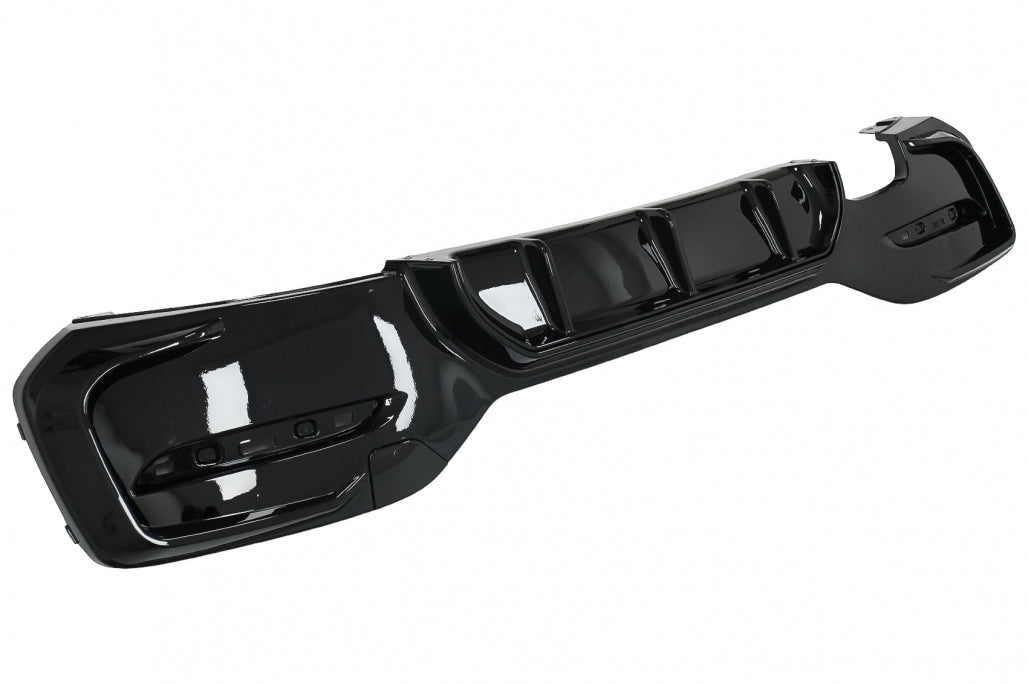 Rear Bumper Diffuser Left Double Outlet M Sport Design Piano Black for BMW 1 Series F20 F21 LCI Hatchback (2015–2019)