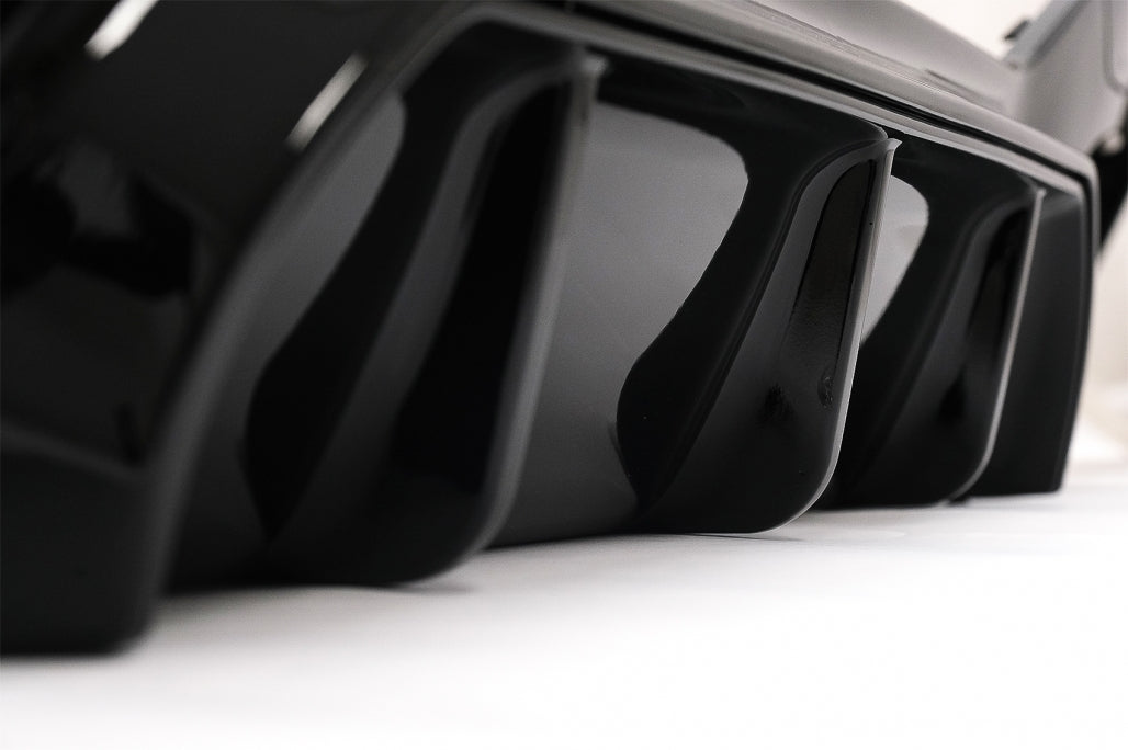 Rear Bumper Diffuser Left Double Outlet M Sport Design Piano Black for BMW 1 Series F20 F21 LCI Hatchback (2015–2019)
