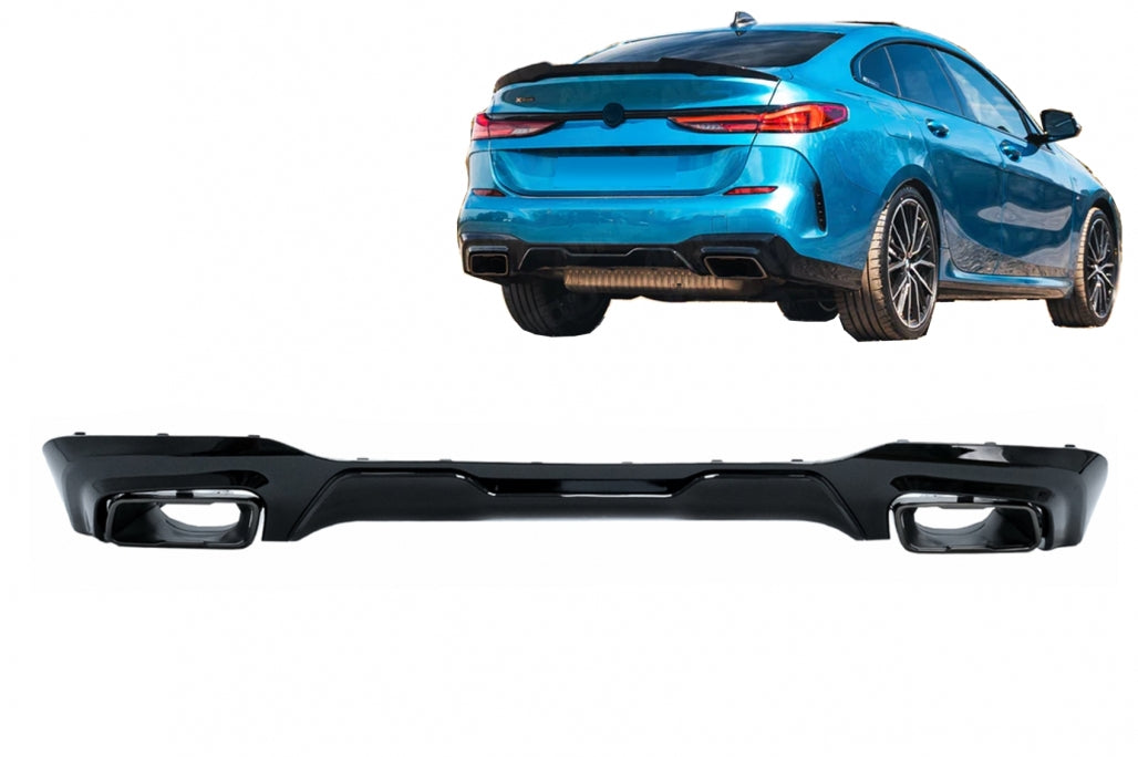 Rear Bumper Diffuser M235i Design with Black Exhaust Tips for BMW 2 Series F44 Gran Coupé (2020–Up)