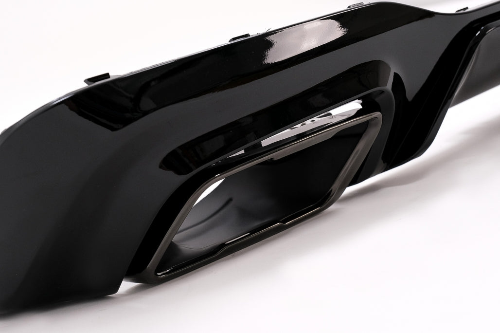Rear Bumper Diffuser M235i Design with Black Exhaust Tips for BMW 2 Series F44 Gran Coupé (2020–Up)