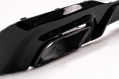 Rear Bumper Diffuser M235i Design with Black Exhaust Tips for BMW 2 Series F44 Gran Coupé (2020–Up)
