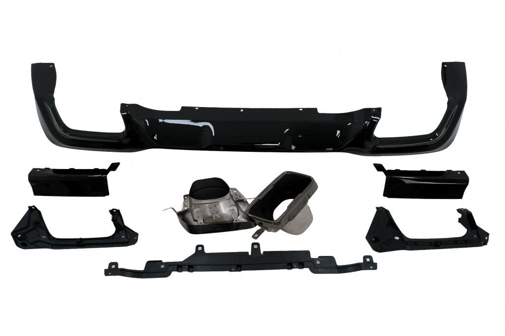 Rear Bumper Diffuser M235i Design with Black Exhaust Tips for BMW 2 Series F44 Gran Coupé (2020–Up)