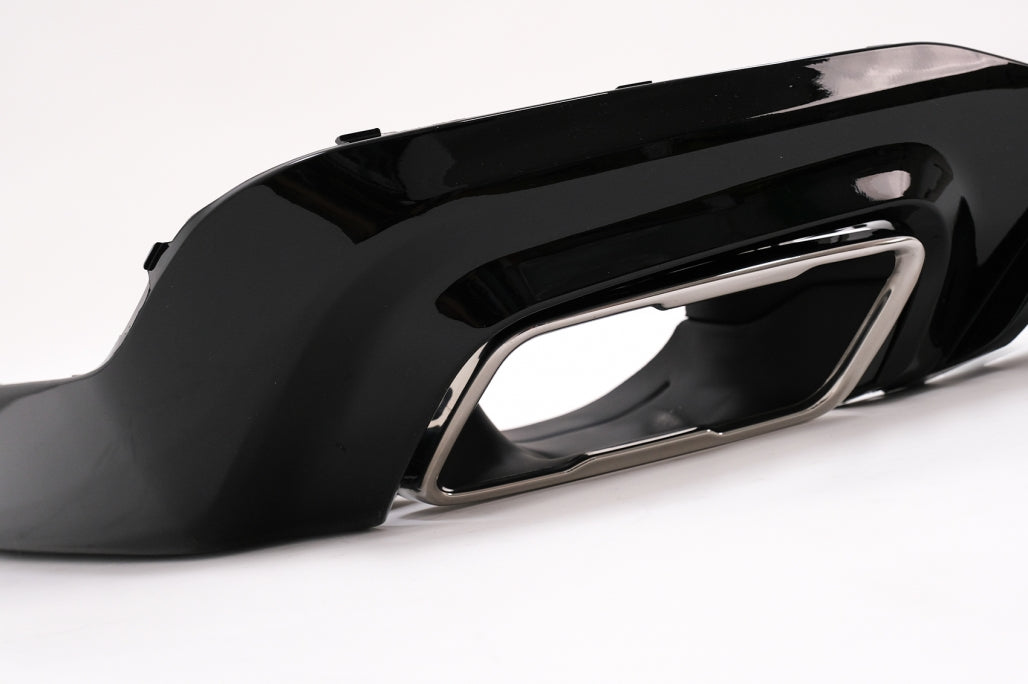 Rear Bumper Diffuser M235i Design with Chrome Exhaust Tips for BMW 2 Series F44 Gran Coupé (2020–Up)