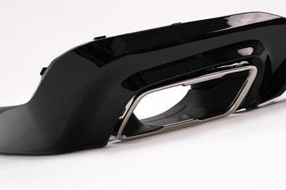 Rear Bumper Diffuser M235i Design with Chrome Exhaust Tips for BMW 2 Series F44 Gran Coupé (2020–Up)
