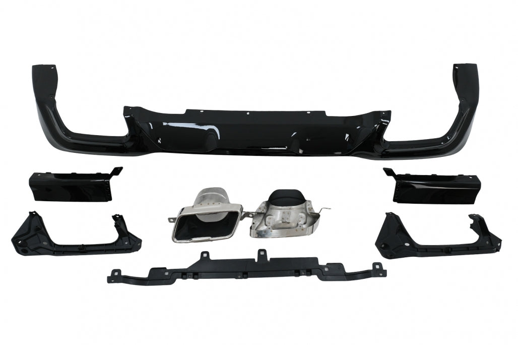Rear Bumper Diffuser M235i Design with Chrome Exhaust Tips for BMW 2 Series F44 Gran Coupé (2020–Up)