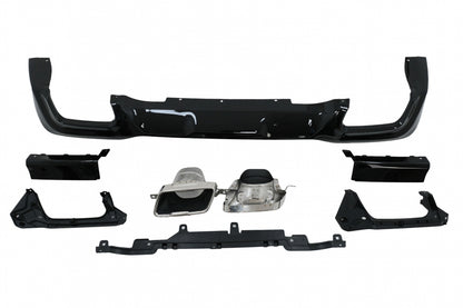 Rear Bumper Diffuser M235i Design with Chrome Exhaust Tips for BMW 2 Series F44 Gran Coupé (2020–Up)
