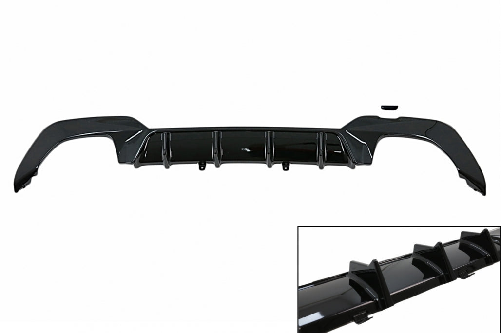 Rear Bumper Diffuser M340i M Look Piano Black for BMW 3 Series G20 G21 G28 (2019–Up)