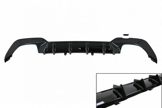 Rear Bumper Diffuser M340i M Look Piano Black for BMW 3 Series G20 G21 G28 (2019–Up)