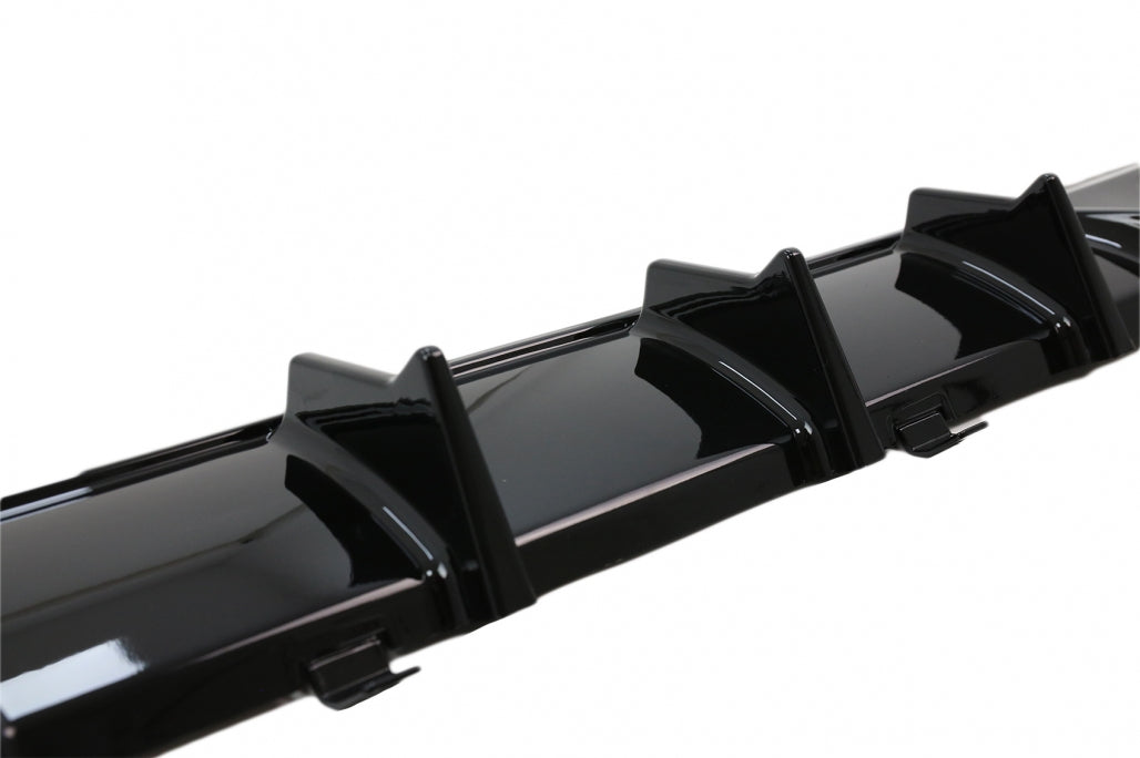 Rear Bumper Diffuser M340i M Look Piano Black for BMW 3 Series G20 G21 G28 (2019–Up)