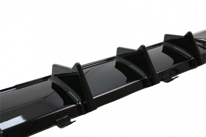 Rear Bumper Diffuser M340i M Look Piano Black for BMW 3 Series G20 G21 G28 (2019–Up)
