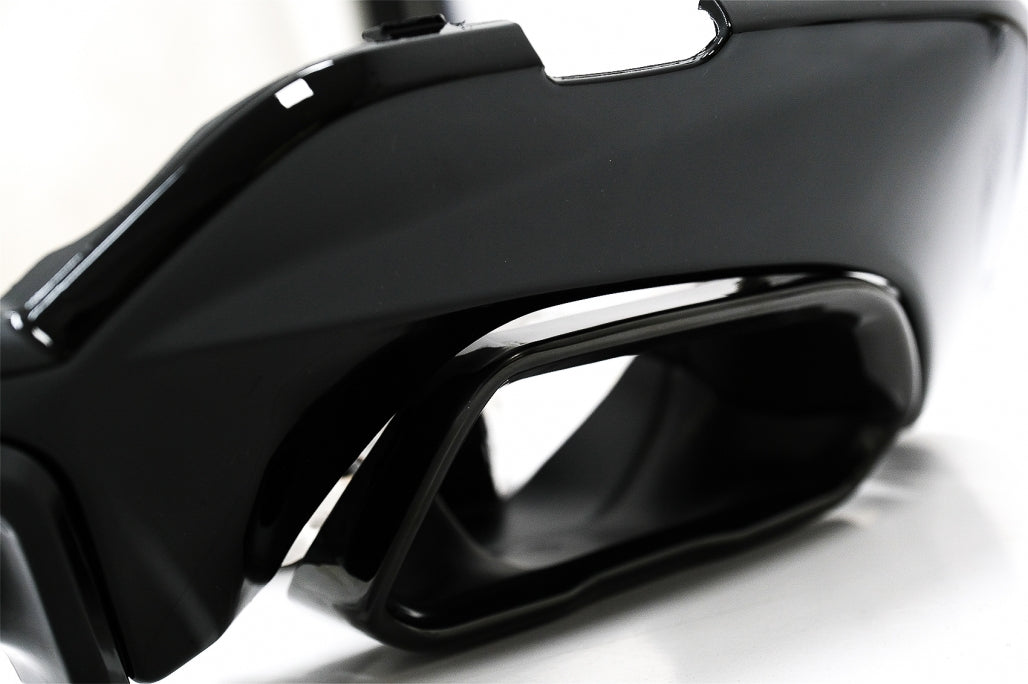 Rear Bumper Diffuser M340i M Look with Exhaust Tips Black for BMW 3 Series G20 G21 G28 (2018–Up)
