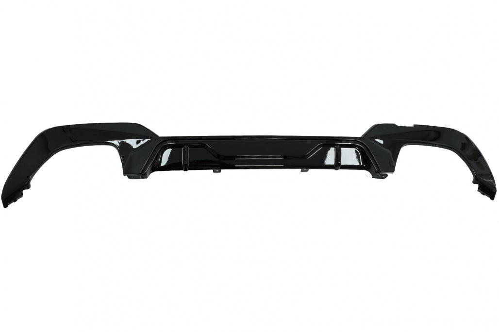 Rear Bumper Diffuser M340i M Look with Exhaust Tips Black for BMW 3 Series G20 G21 G28 (2018–Up)