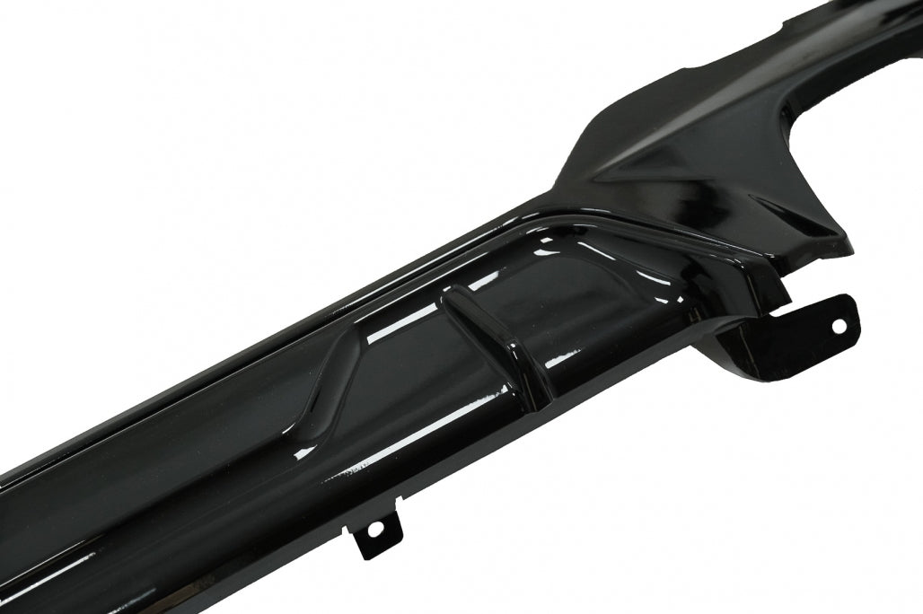 Rear Bumper Diffuser M340i M Look with Exhaust Tips Black for BMW 3 Series G20 G21 G28 (2018–Up)