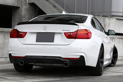 Rear Bumper Diffuser M Performance Twin Single Outlet for BMW 4 Series F32 F33 F36 (2013–Up)