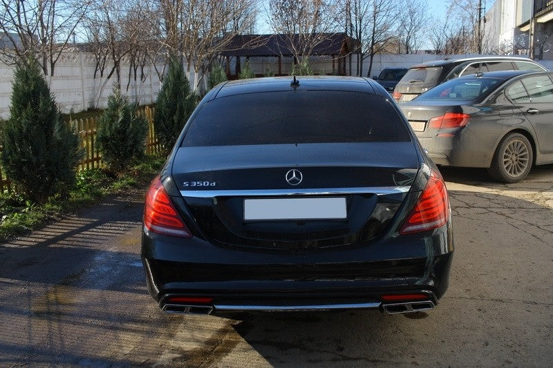 Rear Bumper Diffuser S63 Design for Mercedes S-Class W222 AMG Sport Package (2013–06.2017)