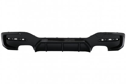 Rear Bumper Diffuser Twin Double Outlet M Sport Design Piano Black for BMW 1 Series F20 F21 LCI Hatchback (2015–2019)
