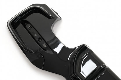 Rear Bumper Diffuser Twin Double Outlet M Sport Design Piano Black for BMW 1 Series F20 F21 LCI Hatchback (2015–2019)