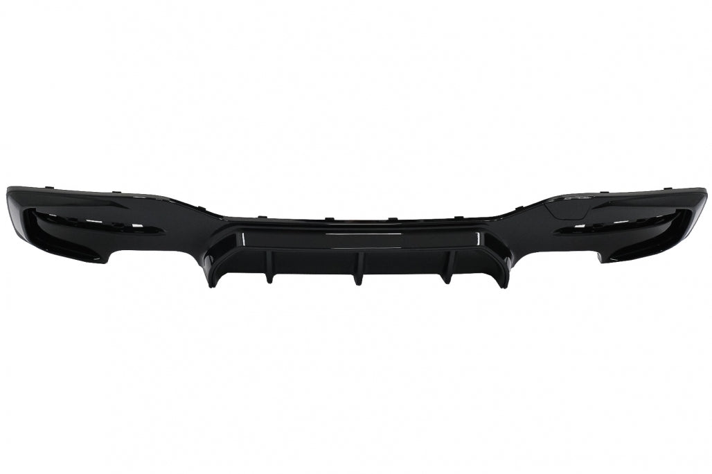 Rear Bumper Diffuser Twin Double Outlet M Sport Design Piano Black for BMW 1 Series F20 F21 LCI Hatchback (2015–2019)