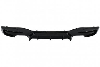 Rear Bumper Diffuser Twin Double Outlet M Sport Design Piano Black for BMW 1 Series F20 F21 LCI Hatchback (2015–2019)