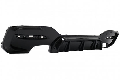Rear Bumper Diffuser Twin Double Outlet M Sport Design Piano Black for BMW 1 Series F20 F21 LCI Hatchback (2015–2019)