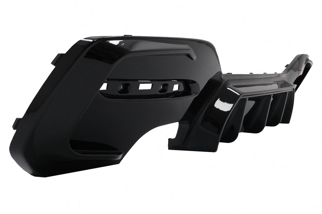 Rear Bumper Diffuser Twin Double Outlet M Sport Design Piano Black for BMW 1 Series F20 F21 LCI Hatchback (2015–2019)