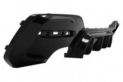 Rear Bumper Diffuser Twin Double Outlet M Sport Design Piano Black for BMW 1 Series F20 F21 LCI Hatchback (2015–2019)