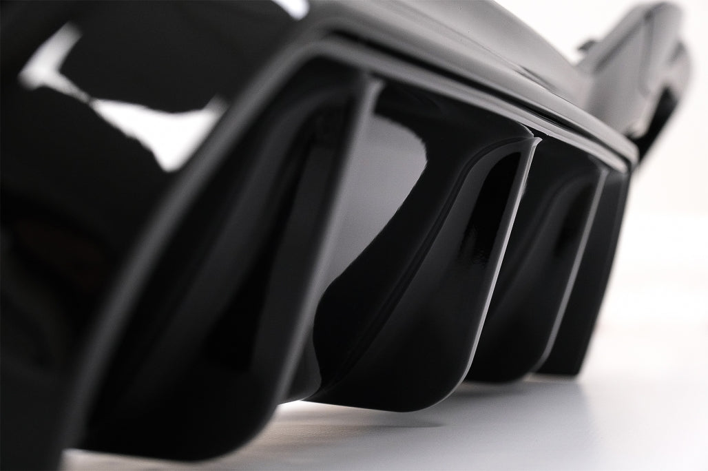 Rear Bumper Diffuser Twin Double Outlet M Sport Design Piano Black for BMW 1 Series F20 F21 LCI Hatchback (2015–2019)