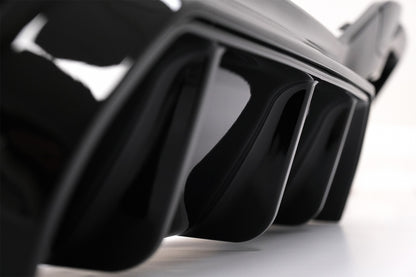 Rear Bumper Diffuser Twin Double Outlet M Sport Design Piano Black for BMW 1 Series F20 F21 LCI Hatchback (2015–2019)