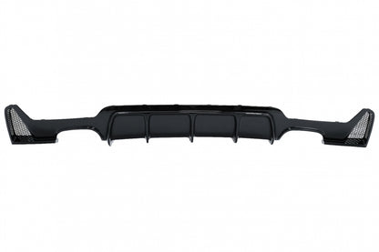 Rear Bumper Diffuser Twin Double Outlet Piano Black for BMW 4 Series F32 F33 F36 (2013–2019) M Design