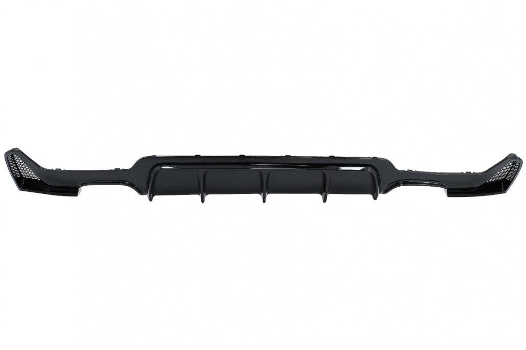 Rear Bumper Diffuser Twin Double Outlet Piano Black for BMW 4 Series F32 F33 F36 (2013–2019) M Design