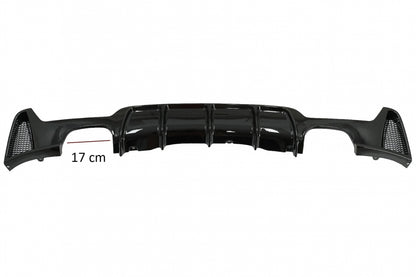 Rear Bumper Diffuser Twin Double Outlet Piano Black for BMW 4 Series F32 F33 F36 (2013–2019) M Design