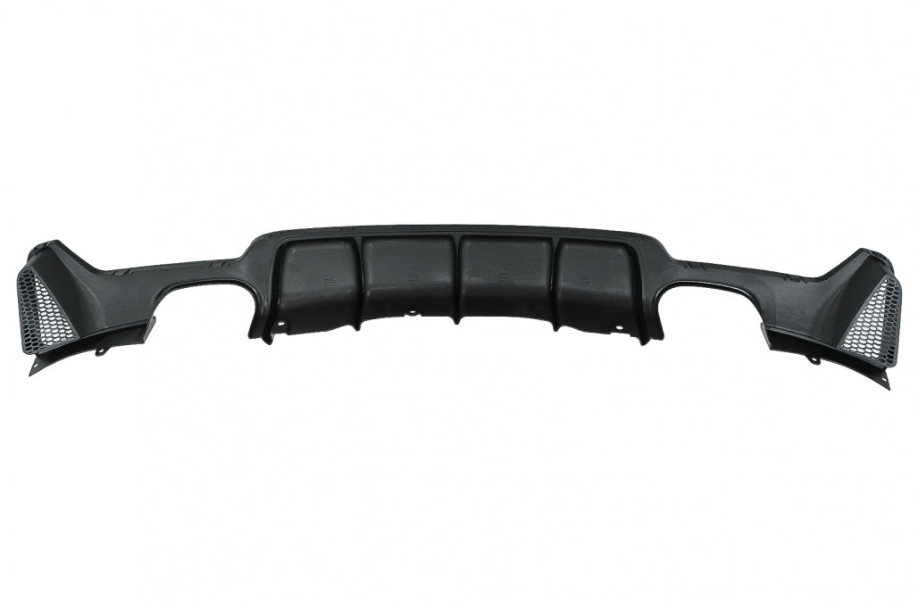 Rear Bumper Diffuser Twin Double Outlet Piano Black for BMW 4 Series F32 F33 F36 (2013–2019) M Design