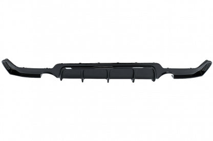 Rear Bumper Diffuser Twin Single Outlet Piano Black for BMW 4 Series F32 F33 F36 (2013–2019) M Design