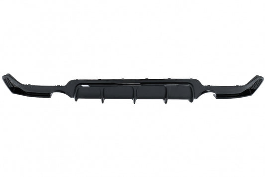 Rear Bumper Diffuser Twin Single Outlet Piano Black for BMW 4 Series F32 F33 F36 (2013–2019) M Design