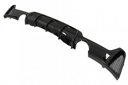 Rear Bumper Diffuser Twin Single Outlet Piano Black for BMW 4 Series F32 F33 F36 (2013–2019) M Design