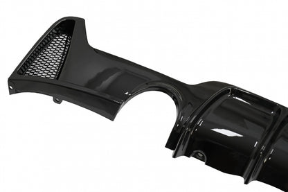 Rear Bumper Diffuser Twin Single Outlet Piano Black for BMW 4 Series F32 F33 F36 (2013–2019) M Design