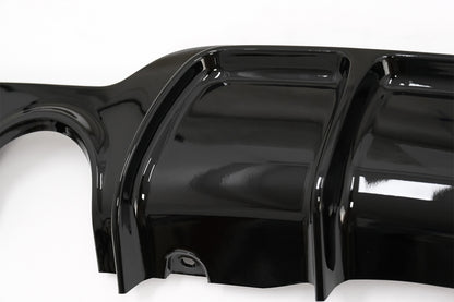 Rear Bumper Diffuser Twin Single Outlet Piano Black for BMW 4 Series F32 F33 F36 (2013–2019) M Design