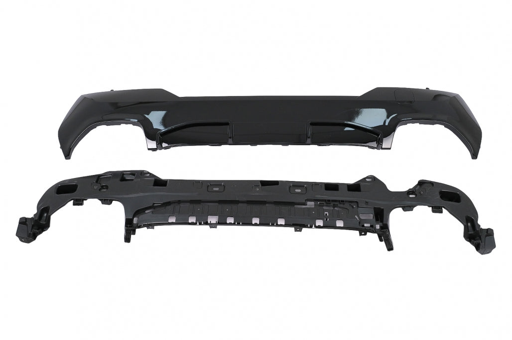 Rear Bumper Diffuser with Black Exhaust Tips M440i Design for BMW 4 Series G22 G23 (2020–Up)