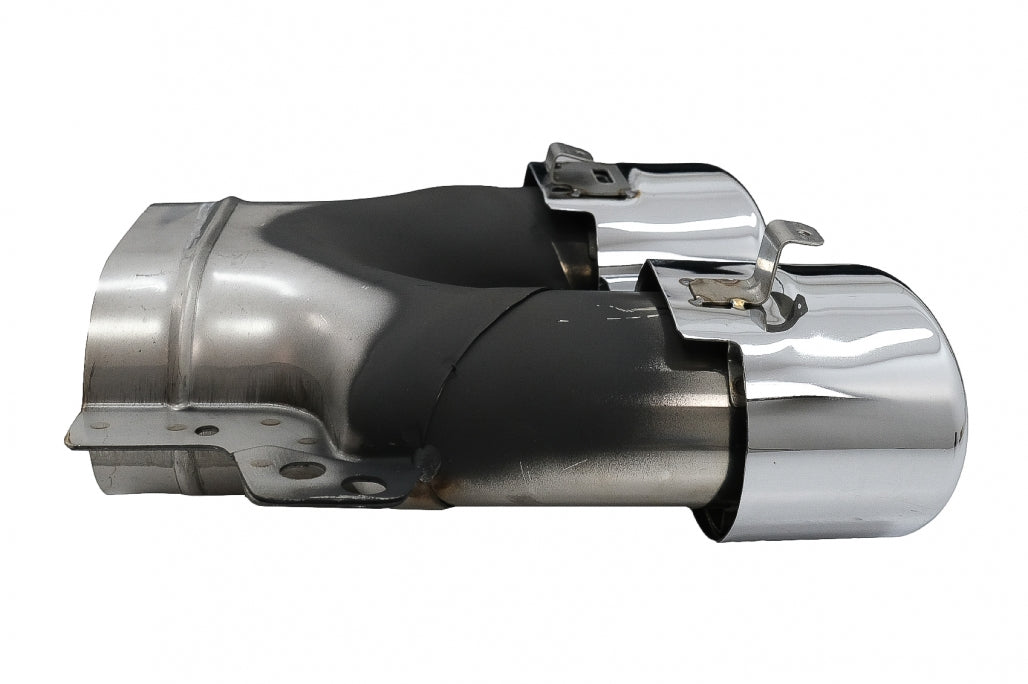 Rear Bumper Diffuser with Chrome Exhaust Tips C43 Design for Mercedes C-Class W205 S205 AMG Line (2014–2020)
