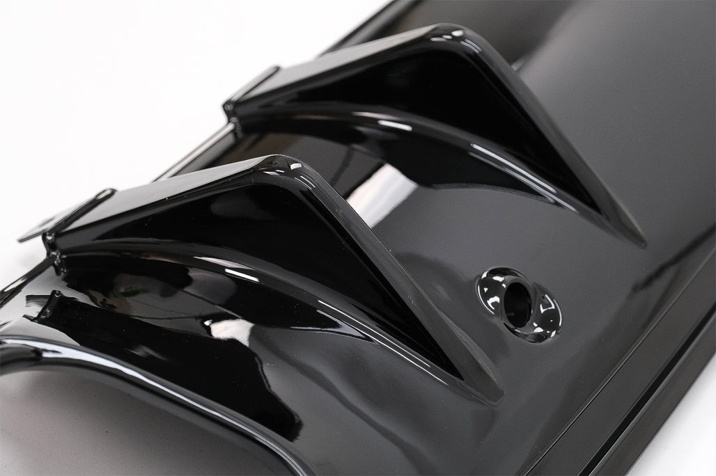 Rear Bumper Diffuser with Chrome Exhaust Tips C43 Design for Mercedes C-Class W205 S205 AMG Line (2014–2020)