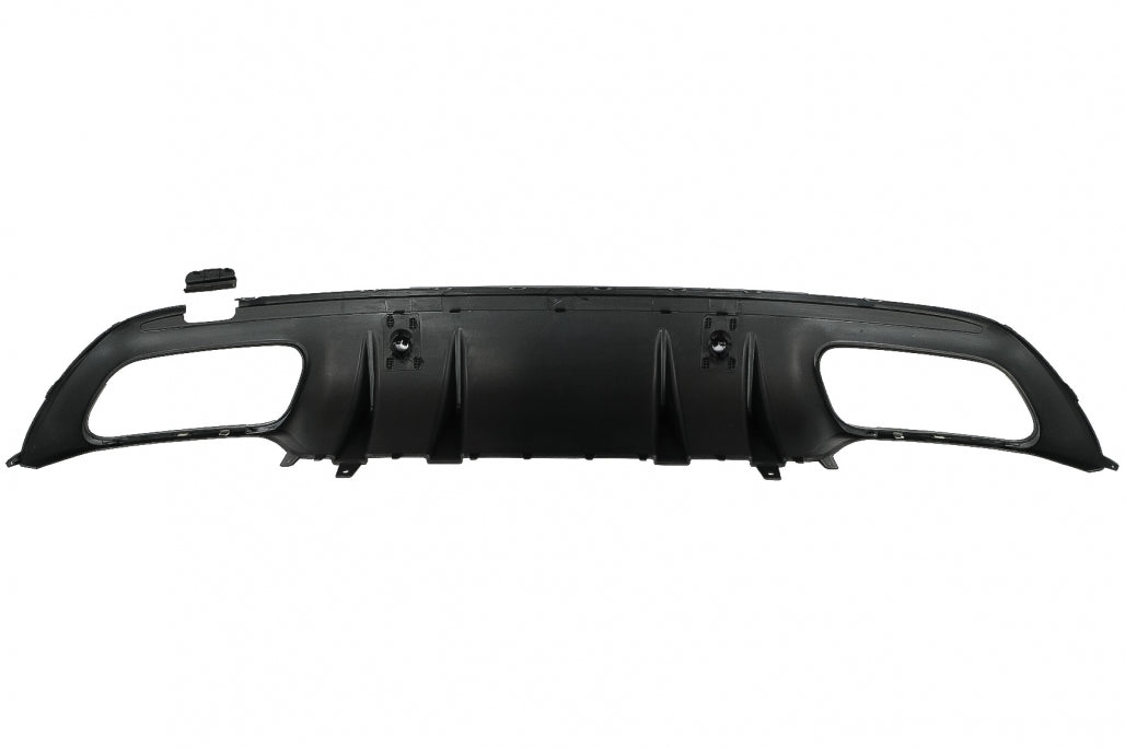 Rear Bumper Diffuser with Chrome Exhaust Tips C43 Design for Mercedes C-Class W205 S205 AMG Line (2014–2020)