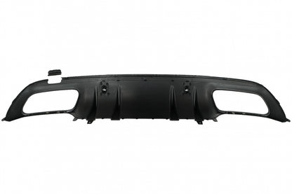 Rear Bumper Diffuser with Chrome Exhaust Tips C43 Design for Mercedes C-Class W205 S205 AMG Line (2014–2020)