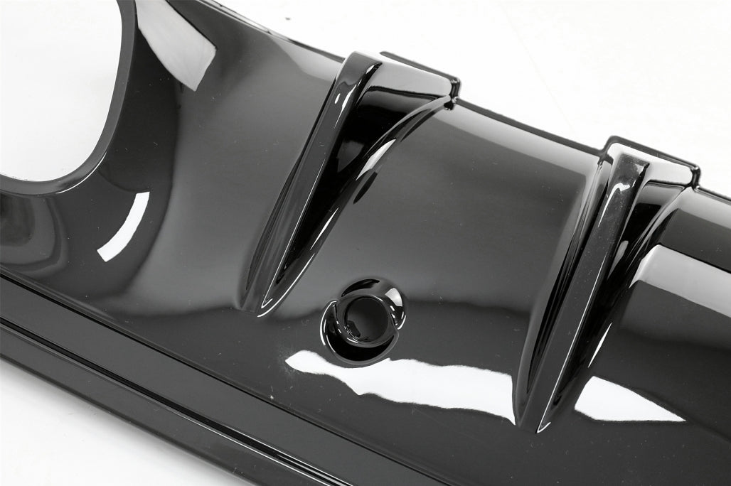 Rear Bumper Diffuser with Exhaust Tips C43 Night Package Design for Mercedes C-Class W205 S205 AMG Line (2014–2020)