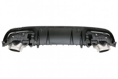 Rear Bumper Diffuser with Exhaust Tips C43 Night Package Design for Mercedes C-Class W205 S205 AMG Line (2014–2020)